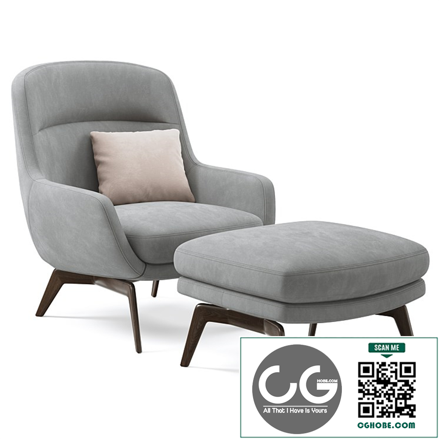 Minotti Belt Bergere Armchair