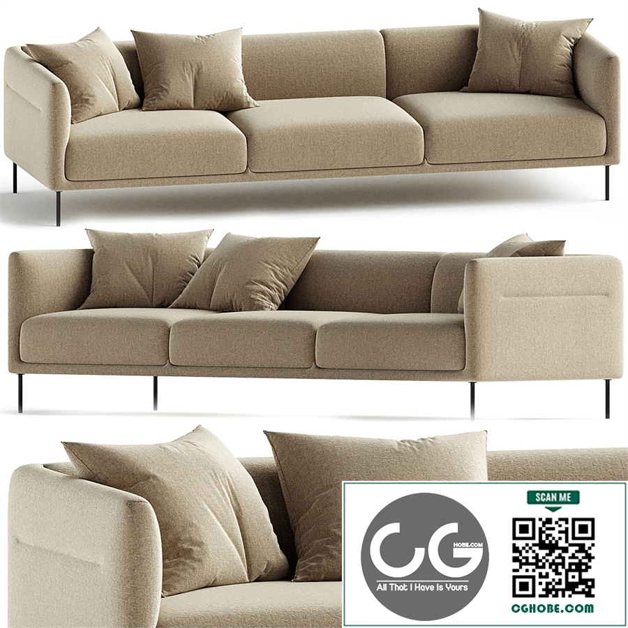 Konami Sofa 3 Seater