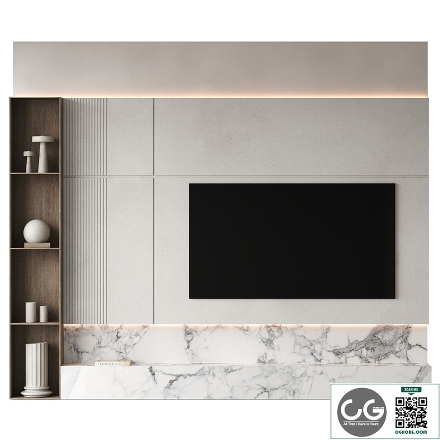TV Wall set 02