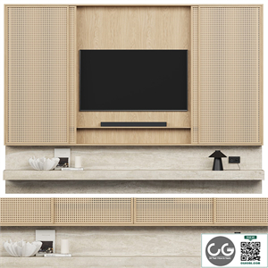 TV Wall with Chipper lamp