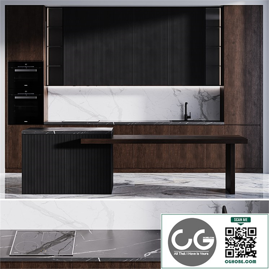Modern kitchen with island