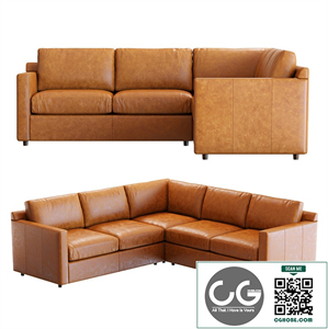 Crate&Barrel Barrett II Corner Sofa