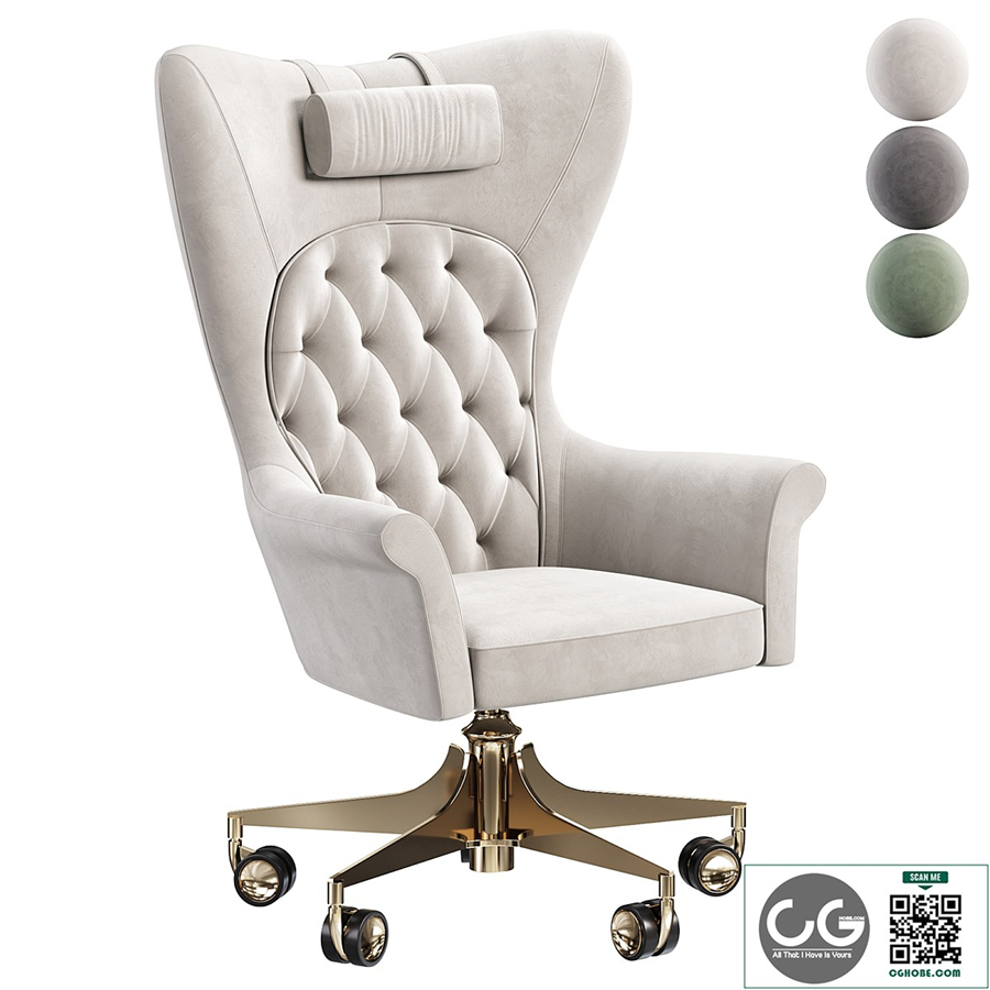 YORK SWIVEL ARMCHAIR by Visionnaire