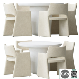 CB2_Foley_Mohair_dining_chair_and_table