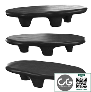 BLACK TRIPOD COFFEE TABLE