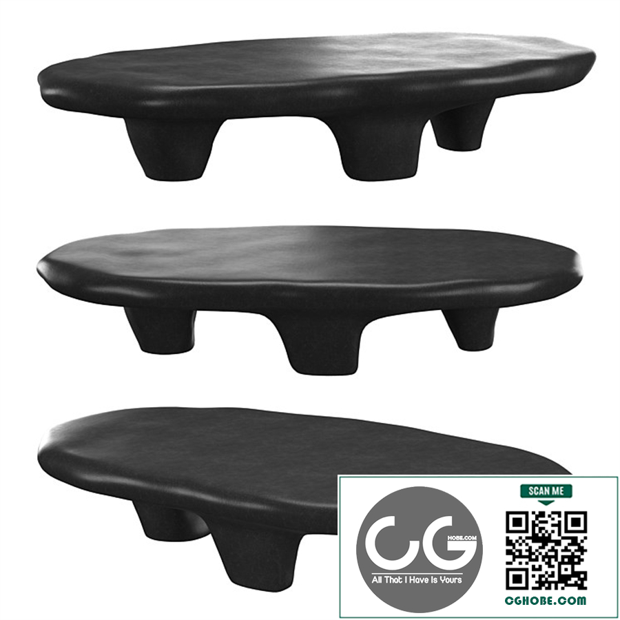 BLACK TRIPOD COFFEE TABLE