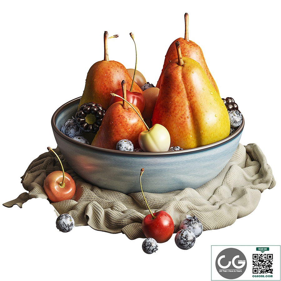 Decorative set-fruits