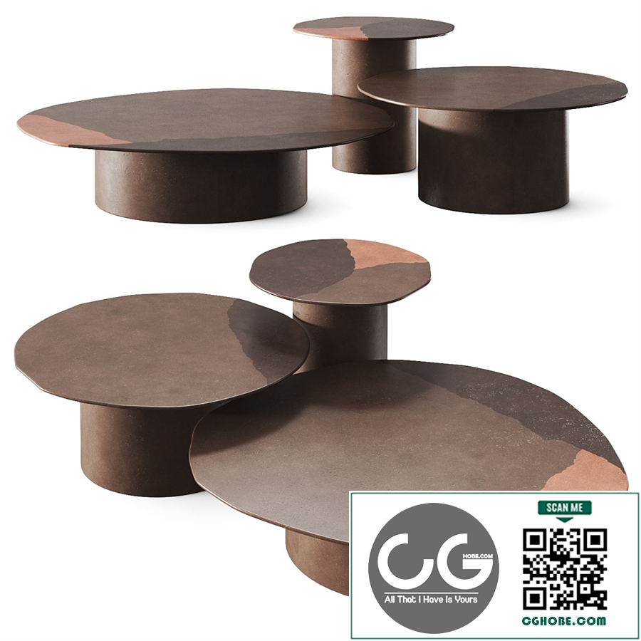 Gallotti & Radice Re-Verre Coffee Tables