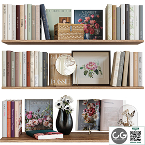 Decorative set with books