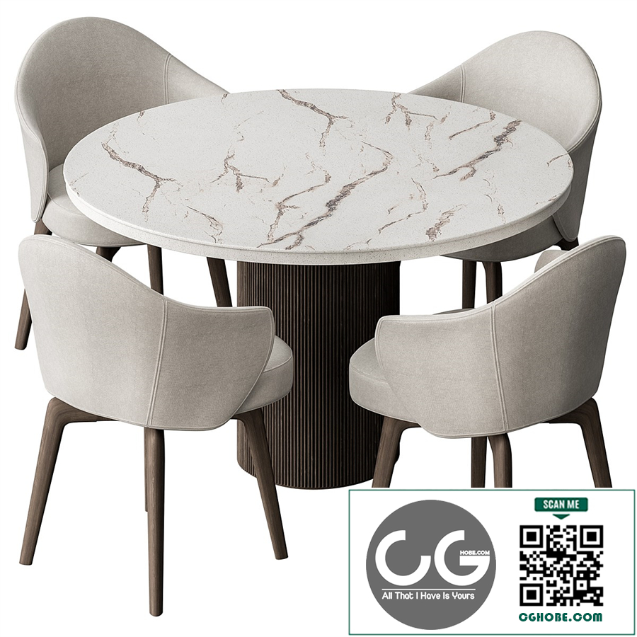 Round Dinning Table - Set 41