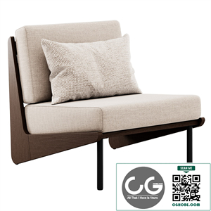 Kinney Teak Lounge Chair by Crate and Barrel