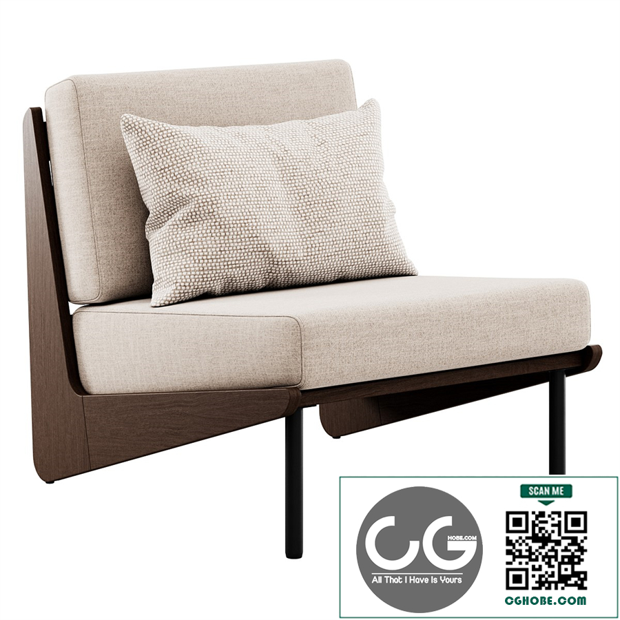 Kinney Teak Lounge Chair by Crate and Barrel