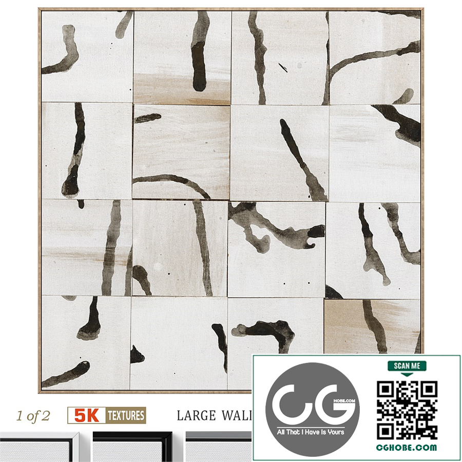 Large Abstract Neutral Wall Art C-921