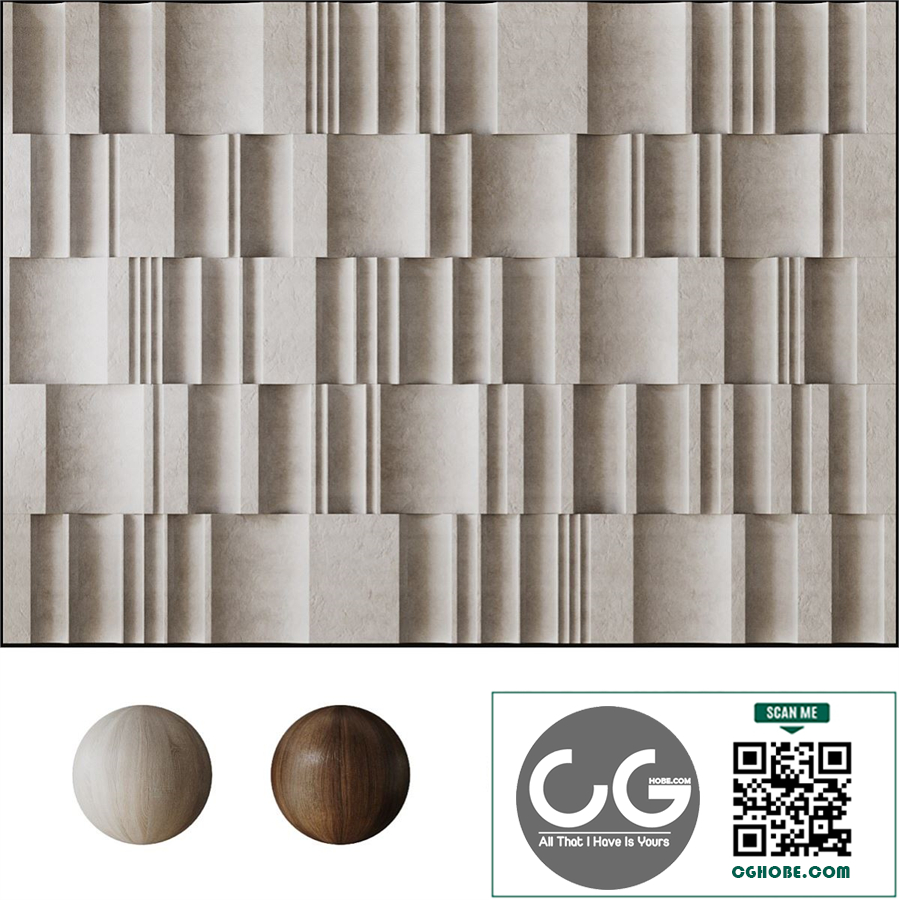 Decorative 3D wall panel 013