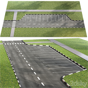 Car parking with spaces for the disabled