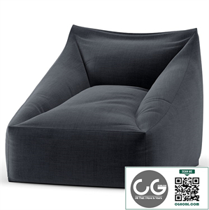 Cooper Bean Bag Chair with 2 materials