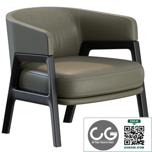 DUO Lounge Armchair by Poltrona Frau