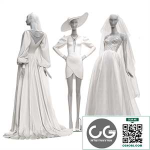 Wedding clothes on mannequins 002