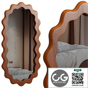 Roma Wavy Wall Mirror