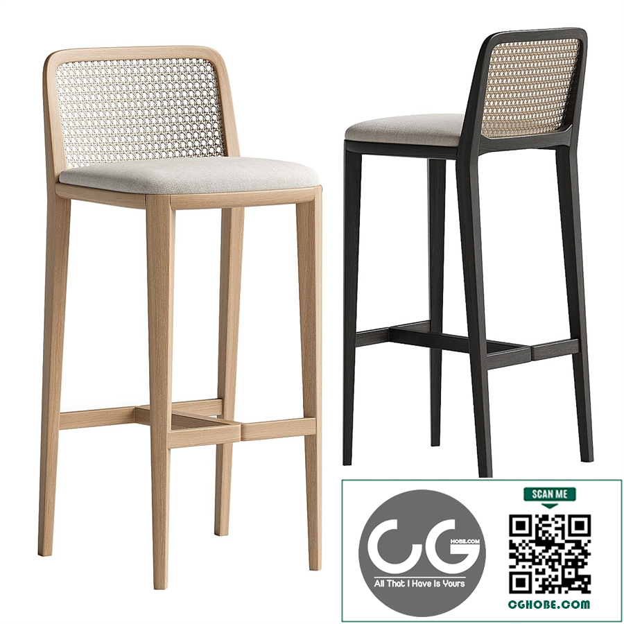 Minimal Style Solid Wood Stool