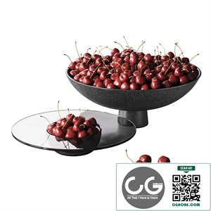 Cherry in a dish