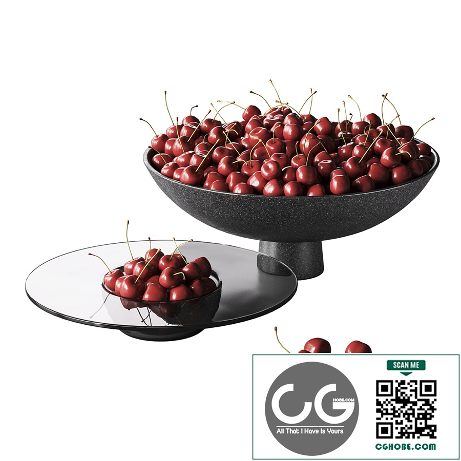Cherry in a dish