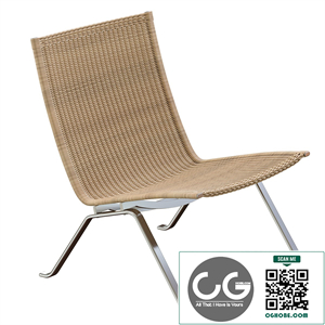 fritz hansen pk22 wicker lounge chair