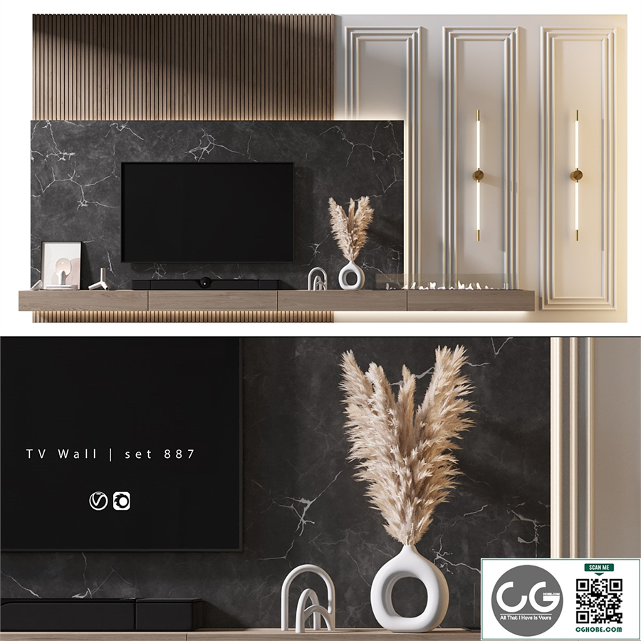  TV Wall | set 887