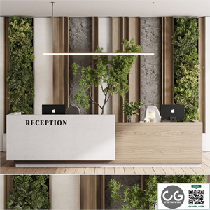 Reception Desk and Wall decor - office furniture 22