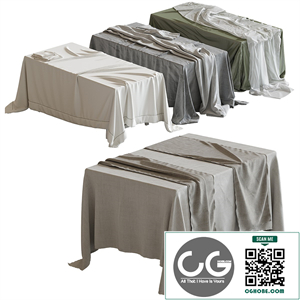 Tablecloth on a rectangular table 74