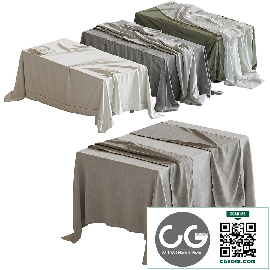 Tablecloth on a rectangular table 74