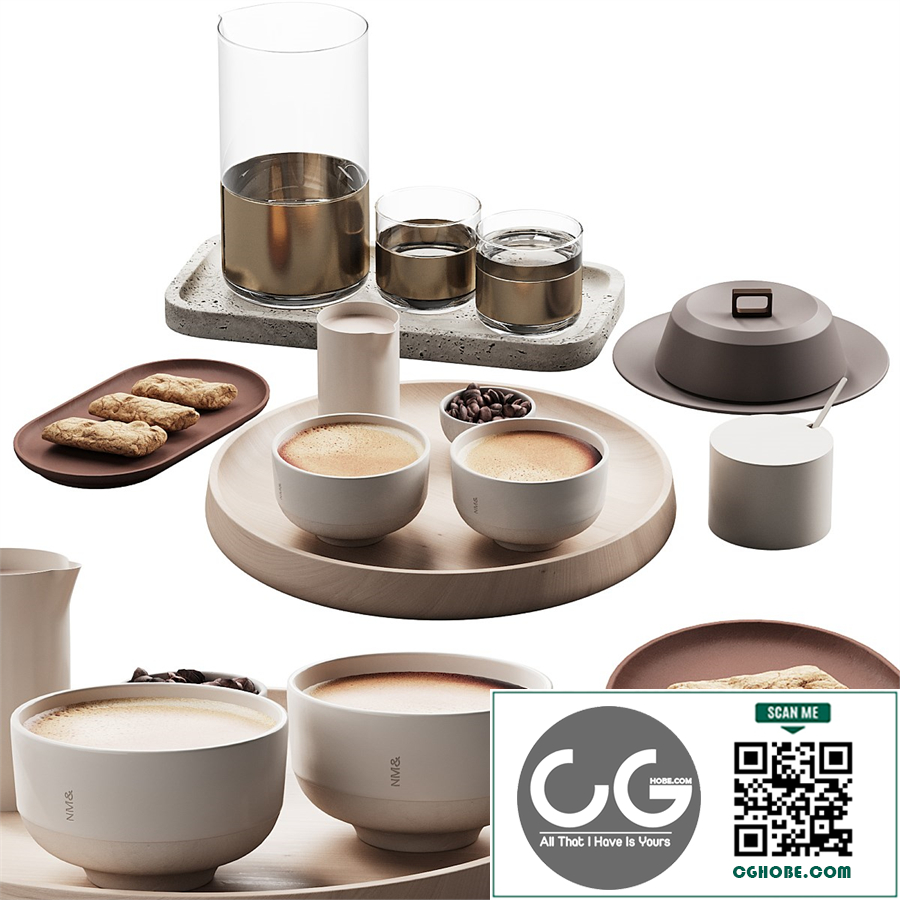 432 eat and drinks decor set 10 coffee & water carafe kit serving 01
