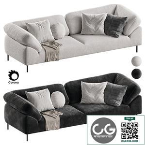 Collar Sofa 2 Seater