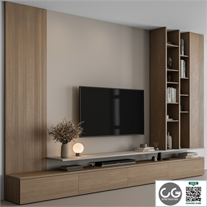 TV Wall Wooden - Set 107