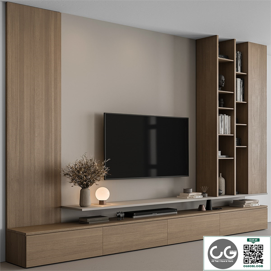 TV Wall Wooden - Set 107