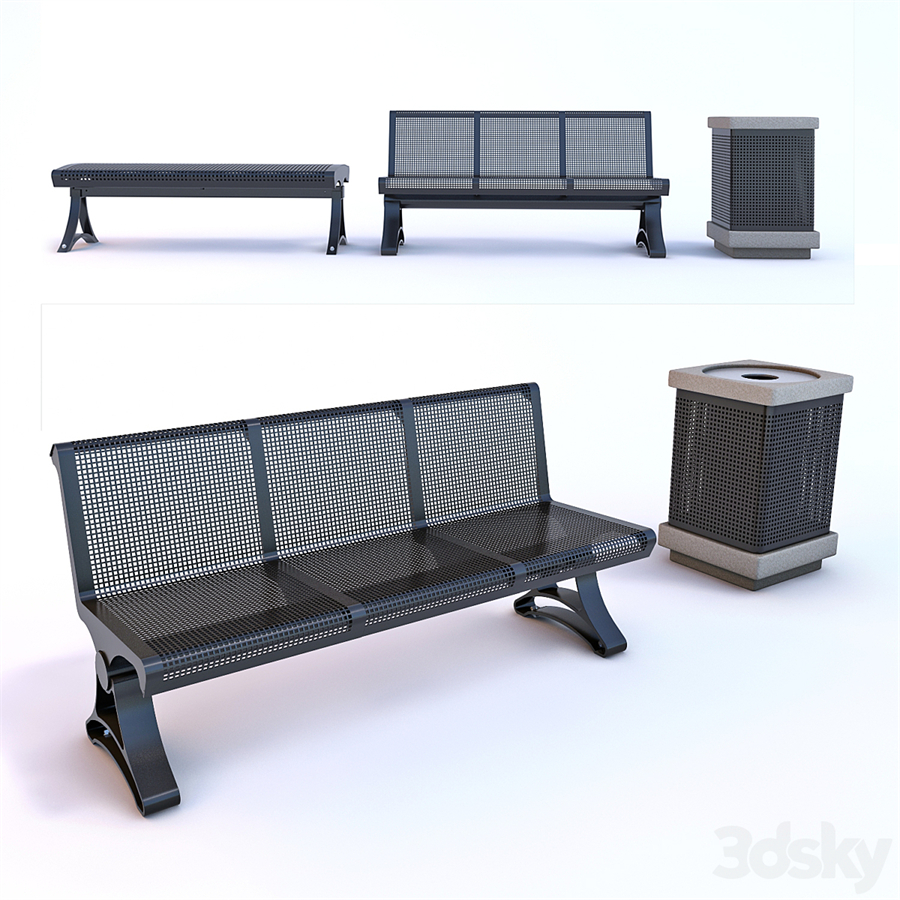 Bench and bin Naman