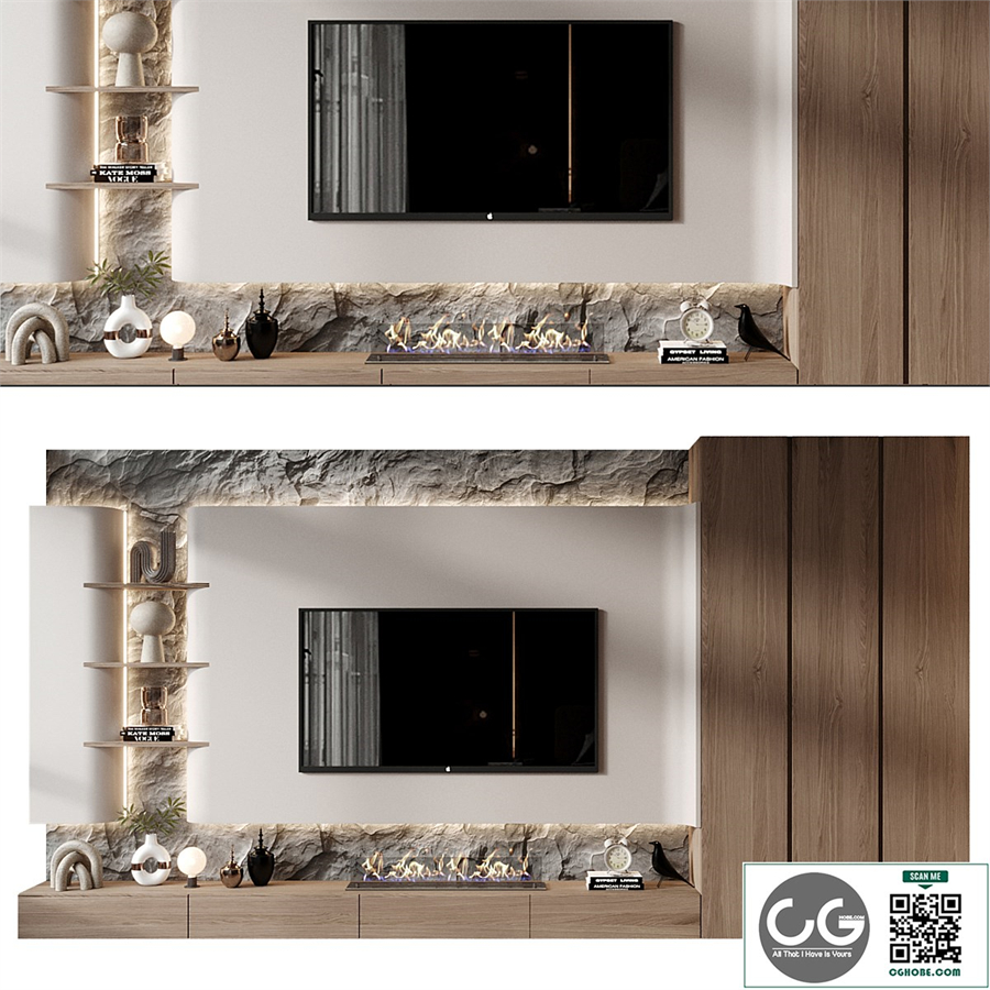 TV shelf 0684