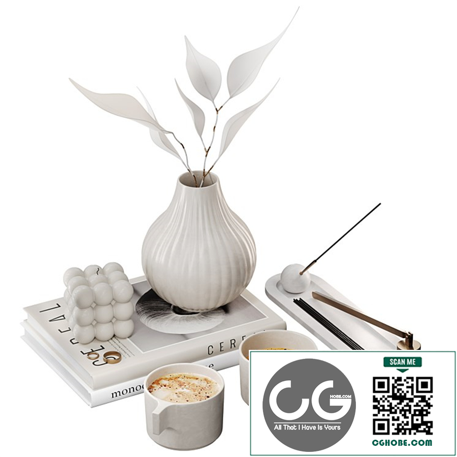Decorative set for coffee table 06