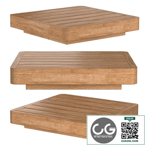 MAYA TEAK SQUARE SIDE TABLE