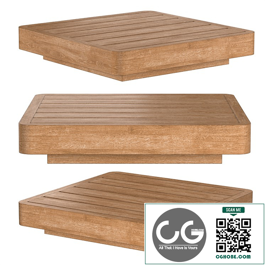 MAYA TEAK SQUARE SIDE TABLE