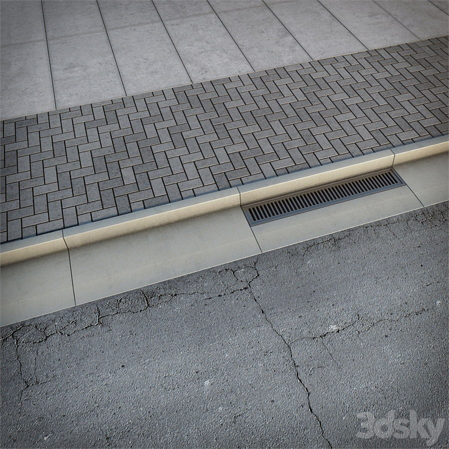 sidewalk road
