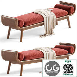 With Arms Backless Wood Upholstered Scandinavian Bedroom Bench