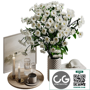 Bouquet with decor. Flowers