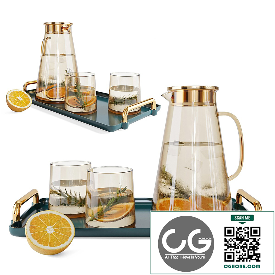 Glass Decanter Set 2