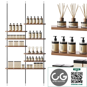 Set of cosmetics for the store
