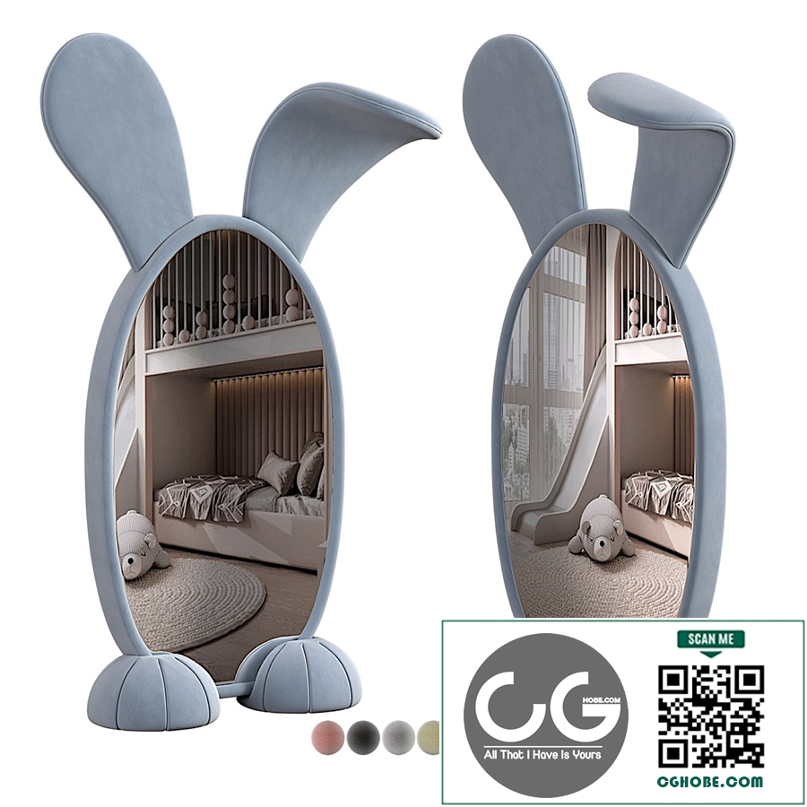 BUNNY FLOOR MIRROR