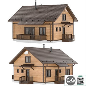 Country wooden house