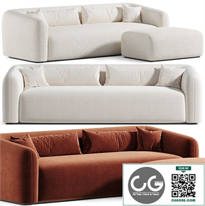 Mitchell sofa with ottoman