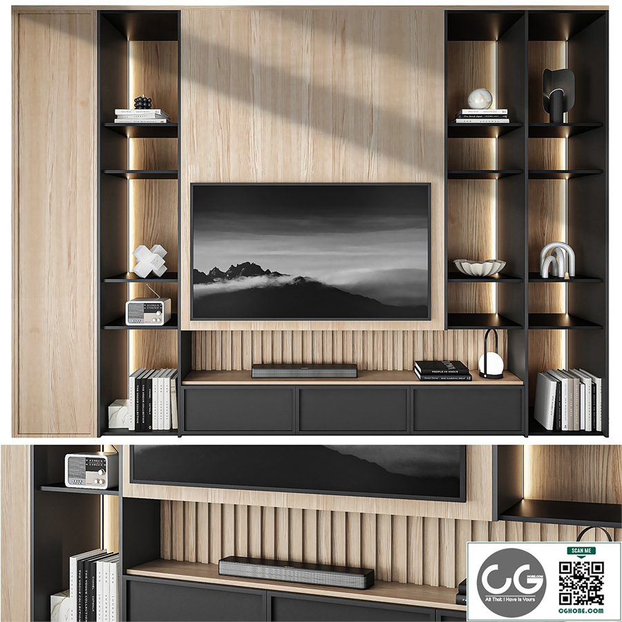tv wall set 10