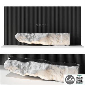 Reception desk natural rock 4
